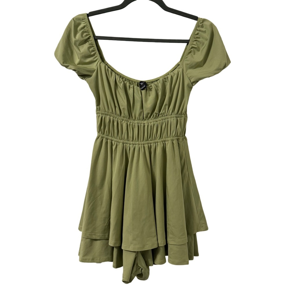 Windsor Womens Flirty Style Ruched Romper Small‎ Fairycore Balletcore Softcore